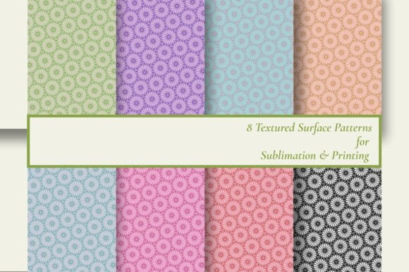8 Pastel Floral Seamless Surface Pattern: A Versatile Design for Modern Creators