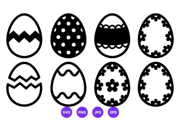 Black and White Floral Easter Eggs: A Timeless Design for Modern Creativity