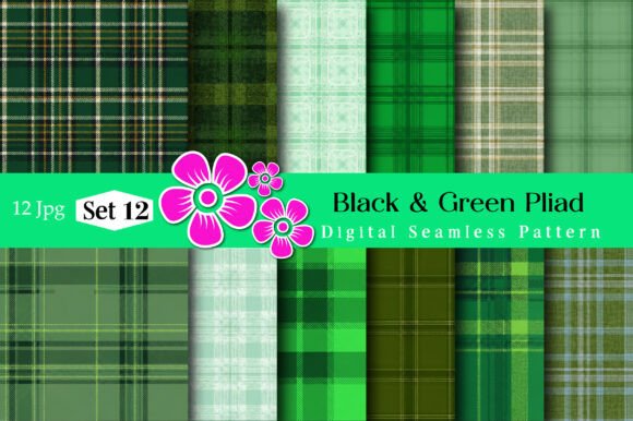 Black Green Digital Seamless Pattern: A Designer’s Essential Tool