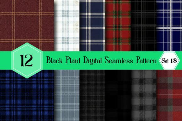 Black Plaid Digital Seamless Pattern: A Versatile Design Resource