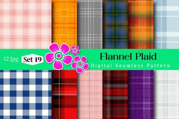 Flannel Plaid Digital Seamless Pattern: Elevate Your Creative Projects