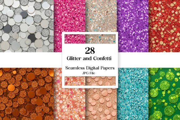 Glitter and Confetti Background: Add Sparkle to Your Creative Projects