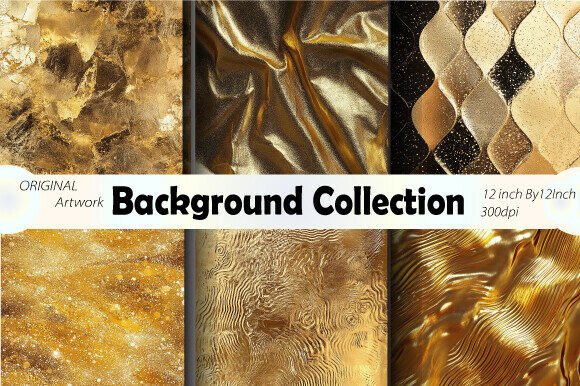 Golden Abstract Wallpaper Home Pattern