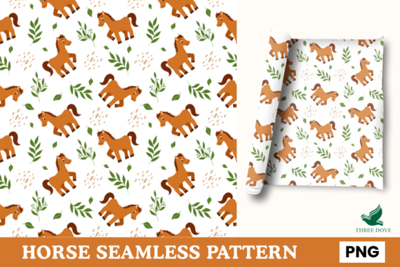 Horse Seamless Pattern - 05: A Versatile Digital Resource for Creative Projects
