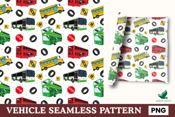 Vehicle Seamless Pattern - 04: A Versatile Digital Asset for Creative Projects