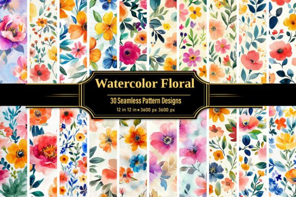 Watercolor Summer Flowers Backgrounds: A Fresh Approach to Design